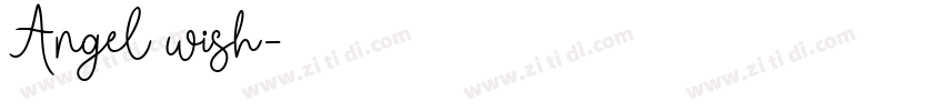 Angel wish字体转换